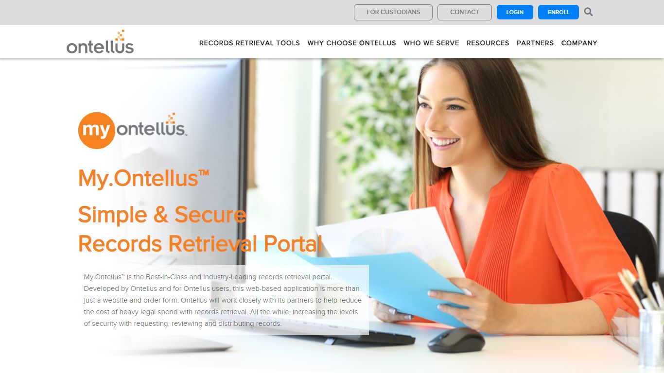 My.Ontellus™ Simple & Secure Records Retrieval Portal